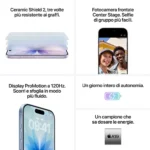 Apple iPhone 17 256GB Lavanda – Display 6.3″ Super Retina OLED – Chip A19 – 5G