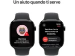 APPLE Watch Series 10 GPS 46mm in alluminio color Jet Black con cinturino Sport nero – S/M - immagine 8