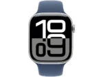 APPLE Watch Series 10 GPS 46mm in alluminio color Argento con cinturino Sport denim – M/L - immagine 10