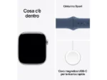 APPLE Watch Series 10 GPS 46mm in alluminio color Argento con cinturino Sport denim – M/L - immagine 5