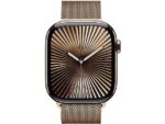 APPLE Watch Series 10 GPS + Cellular 46mm in titanio color oro con cinturino Loop in maglia milanese oro – S/M - immagine 4
