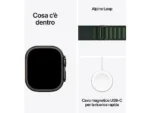 Apple Watch Ultra 2 GPS + Cellular 49mm, Titanio Nero con Cinturino Alpine Loop Verde - immagine 8