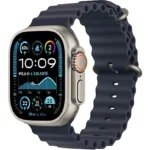 APPLE Watch Ultra 2 GPS + Cellular 49mm cassa in titanio naturale con Cinturino Ocean blu navy