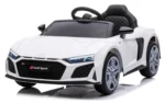 Auto Elettrica per Bambini Audi R8 Sport Bianca 12V – Sedile in Pelle & Telecomando - immagine 9