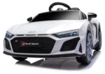 Auto Elettrica per Bambini Audi R8 Sport Bianca 12V – Sedile in Pelle & Telecomando - immagine 10