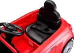 Auto Elettrica per Bambini Fiat 500 12V Rosso – Luci LED & Suoni