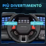 Fuoristrada Elettrico per Bambini 12V Blu – Doppio Motore & Sospensioni 4 Ruote - immagine 7