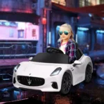 Auto Elettrica per Bambini Maserati Gran Turismo Folgore 12V Bianca con Telecomando - immagine 5
