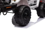 Auto Elettrica Bambini Toyota Cruiser 12V Bianca – Ruote Grandi & USB - immagine 9