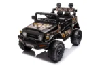 Auto Elettrica Bambini Toyota Cruiser 12V Nera Mimetica – Ruote Grandi & USB - immagine 6
